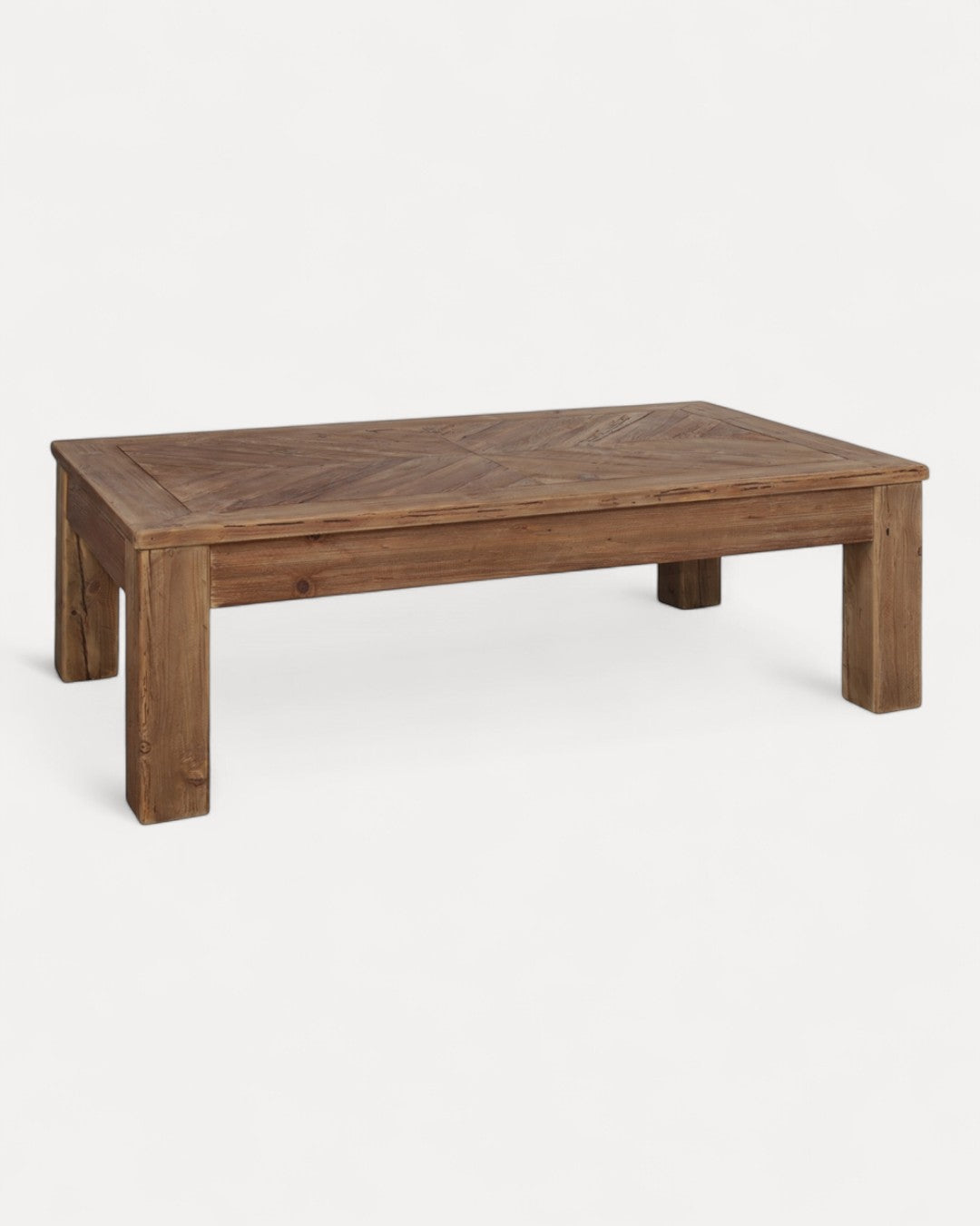 Mesa de centro Amaron en madera de pino, 135 x 80 x 43 cm