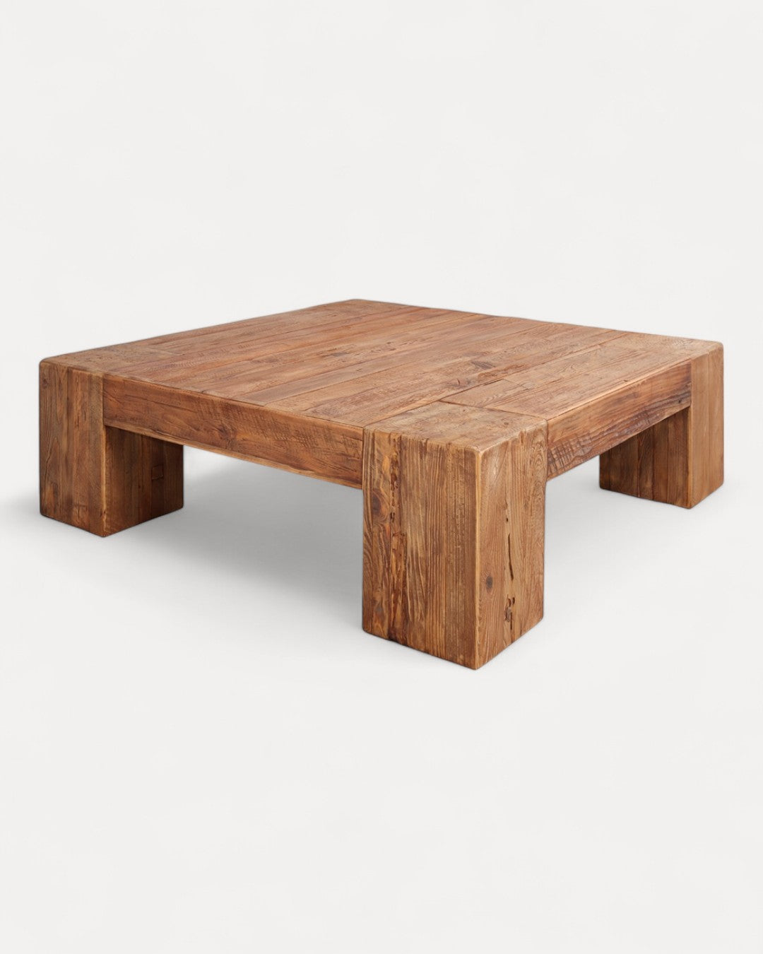Mesa de centro Messina en madera de pino, 120 x 120 x 38 cm