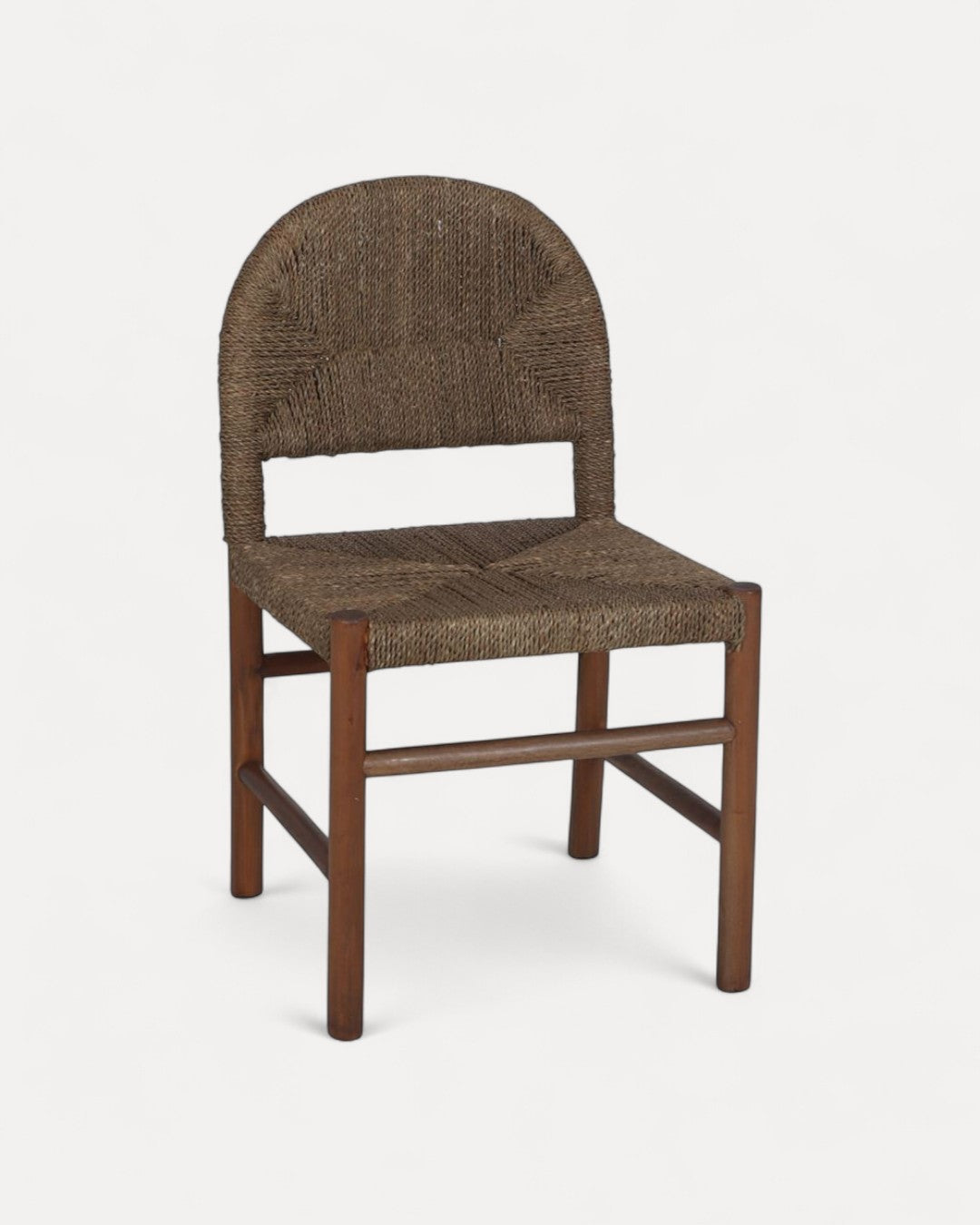 Silla Verona en Caoba y Fibra Marina Natural