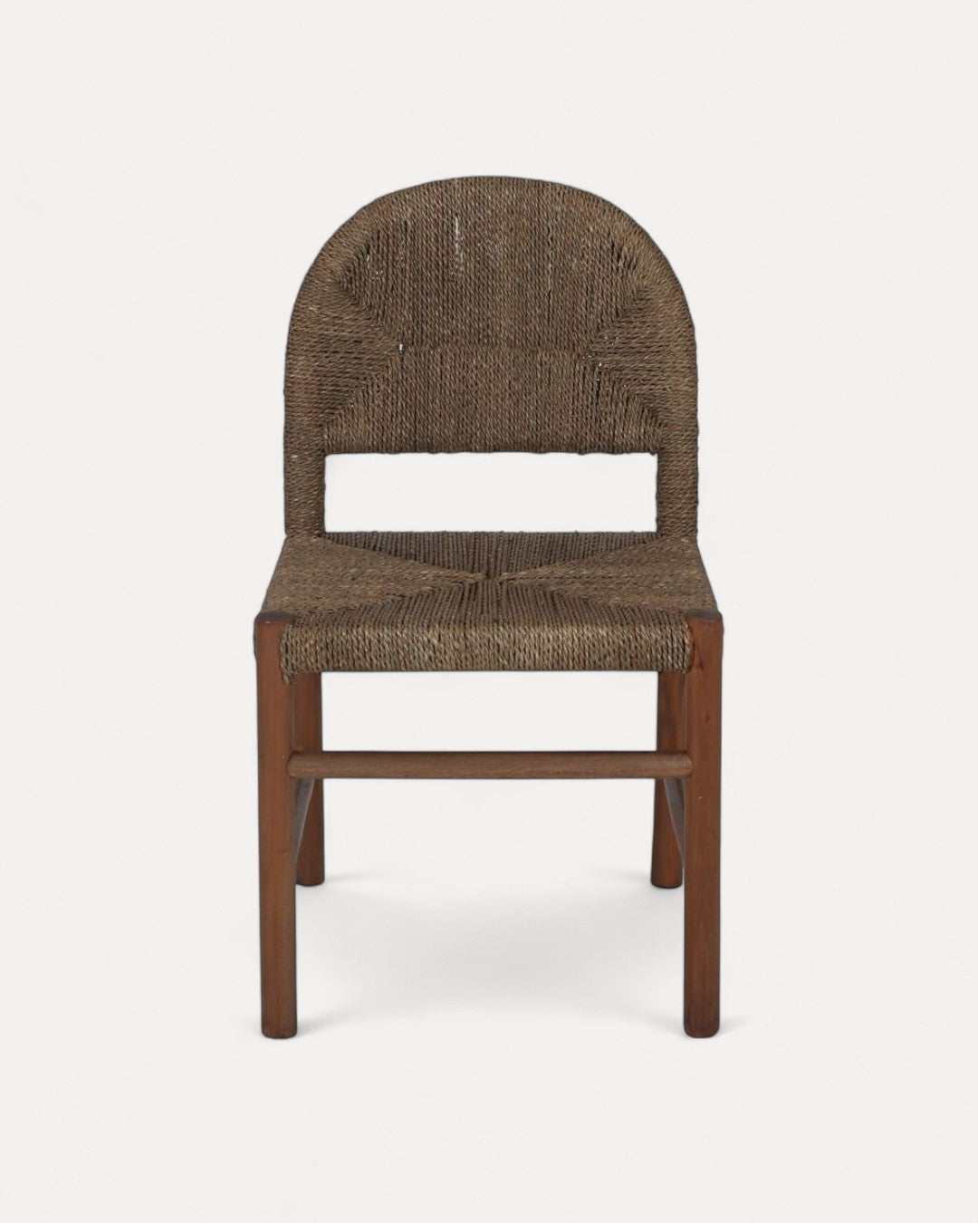 Silla Verona en Caoba y Fibra Marina Natural