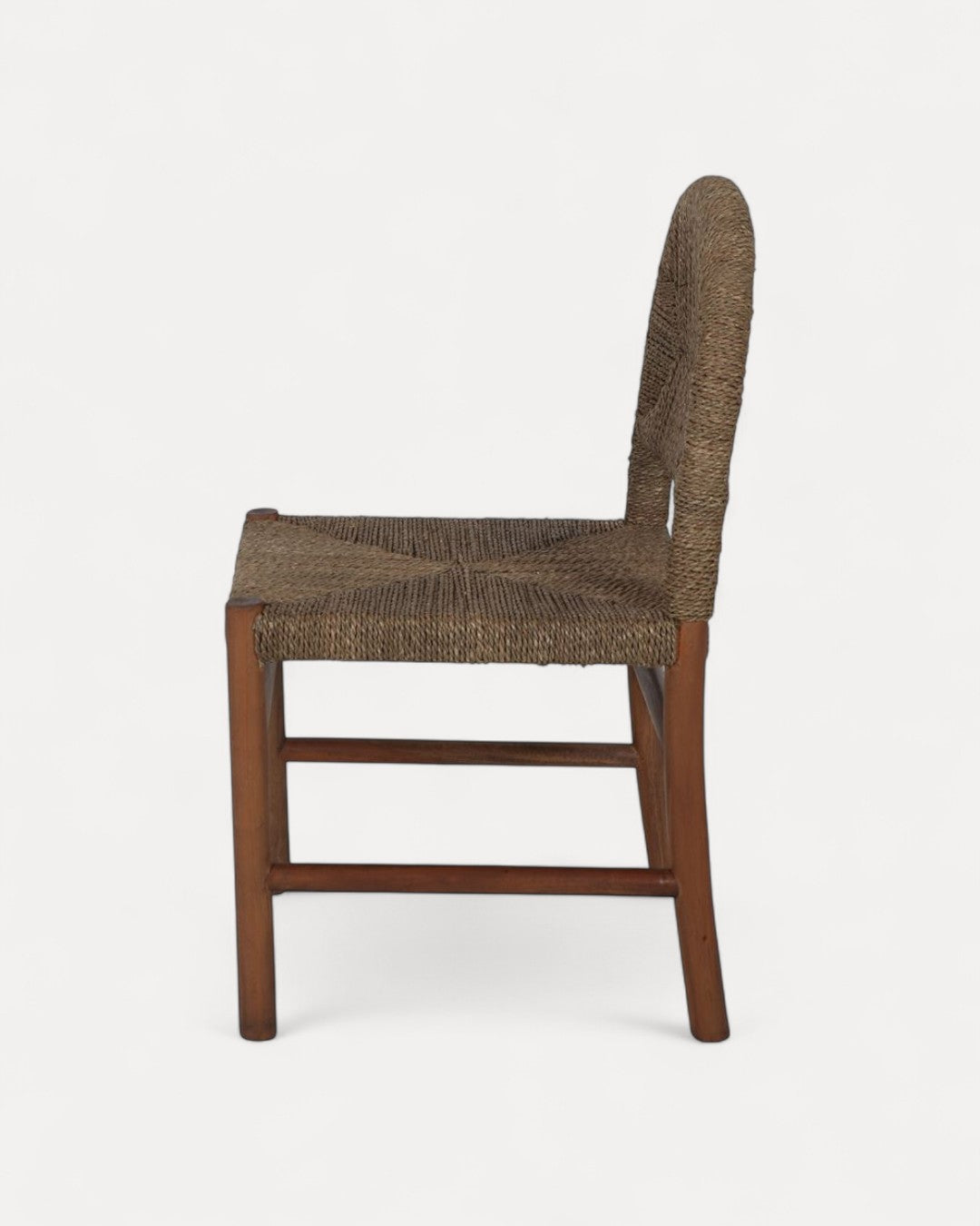 Silla Verona en Caoba y Fibra Marina Natural