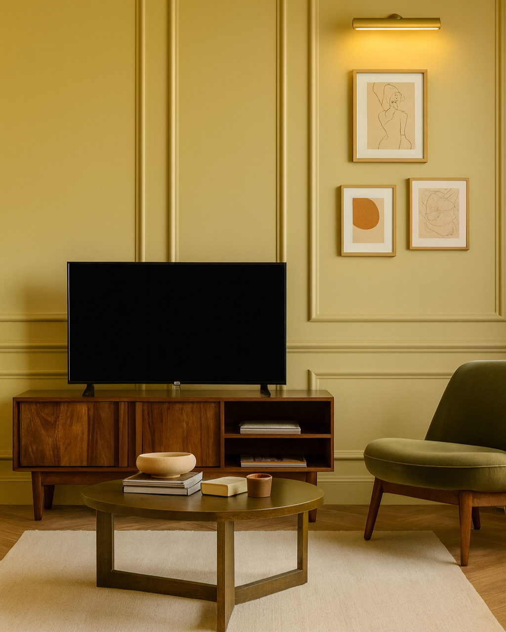 Garrel TV Stand in mango wood, 150 × 40 × 55 cm