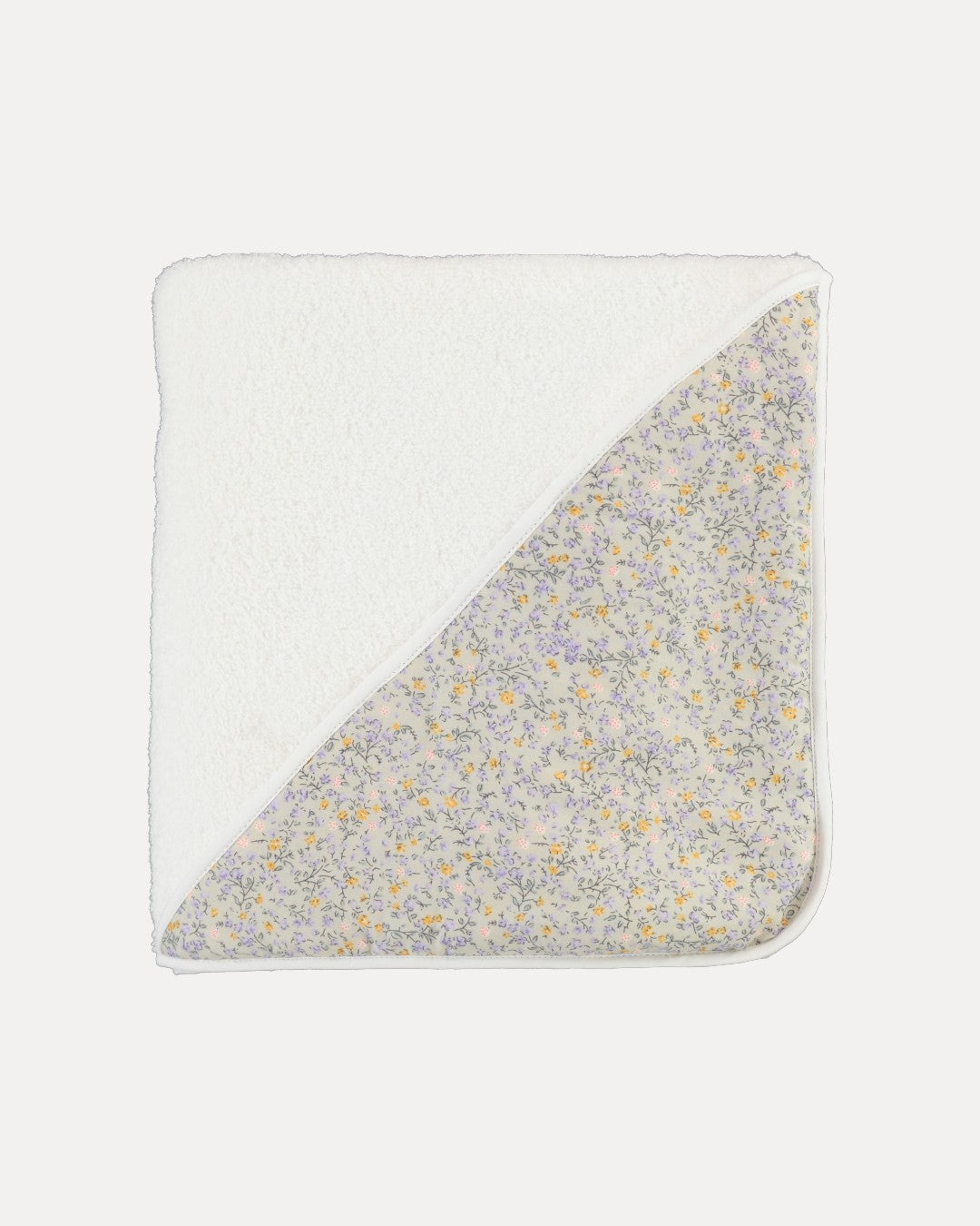 Serviette de bain pour bébé avec fleurs vertes