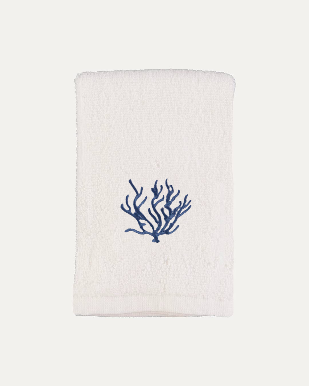 Salvietta per mani in cotone corallo blu 30x30