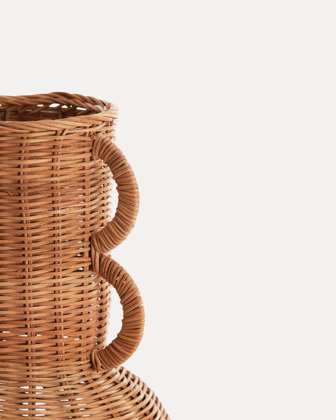 Vaso Etria in Rattan, Ø25 × 38 cm